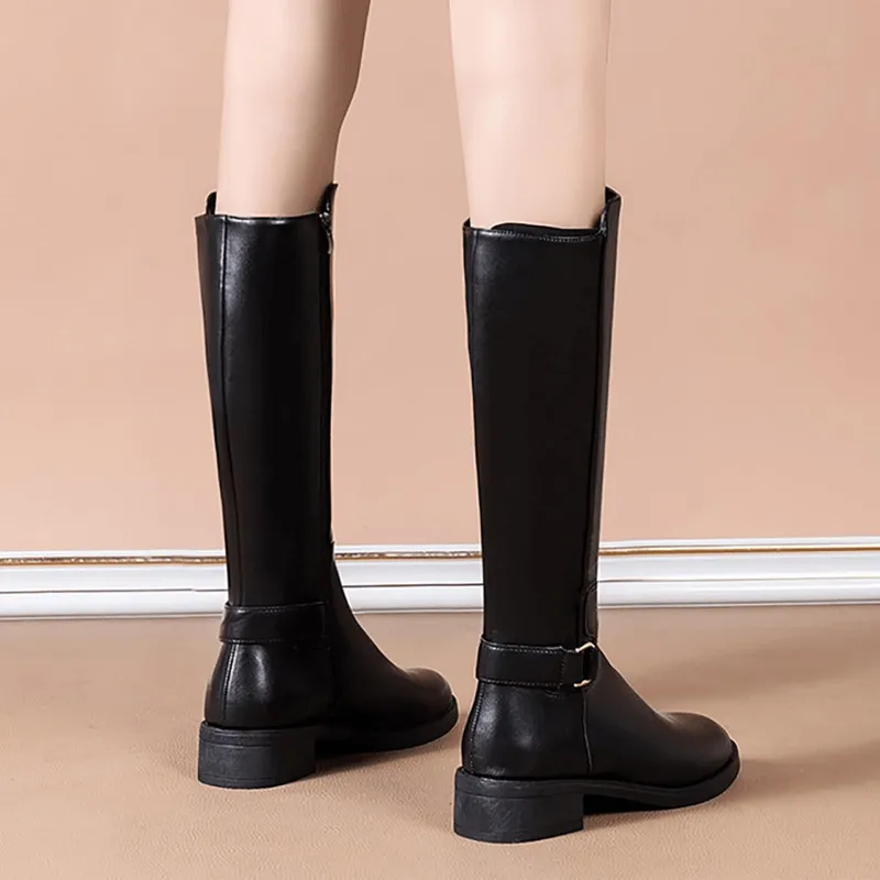 Mason | High Boots for Women PU Leather riding boots