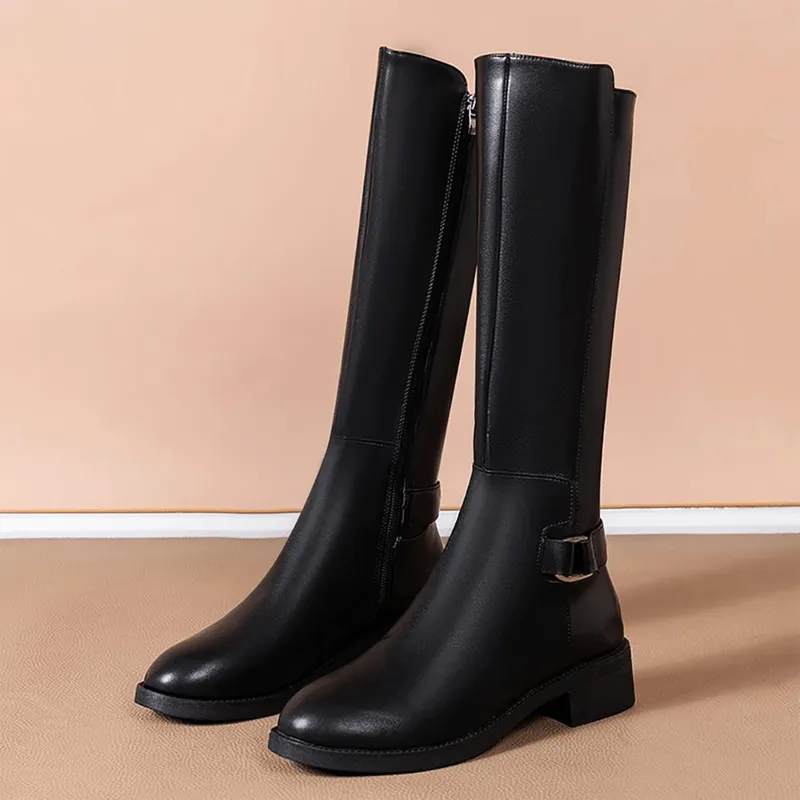Mason | High Boots for Women PU Leather riding boots