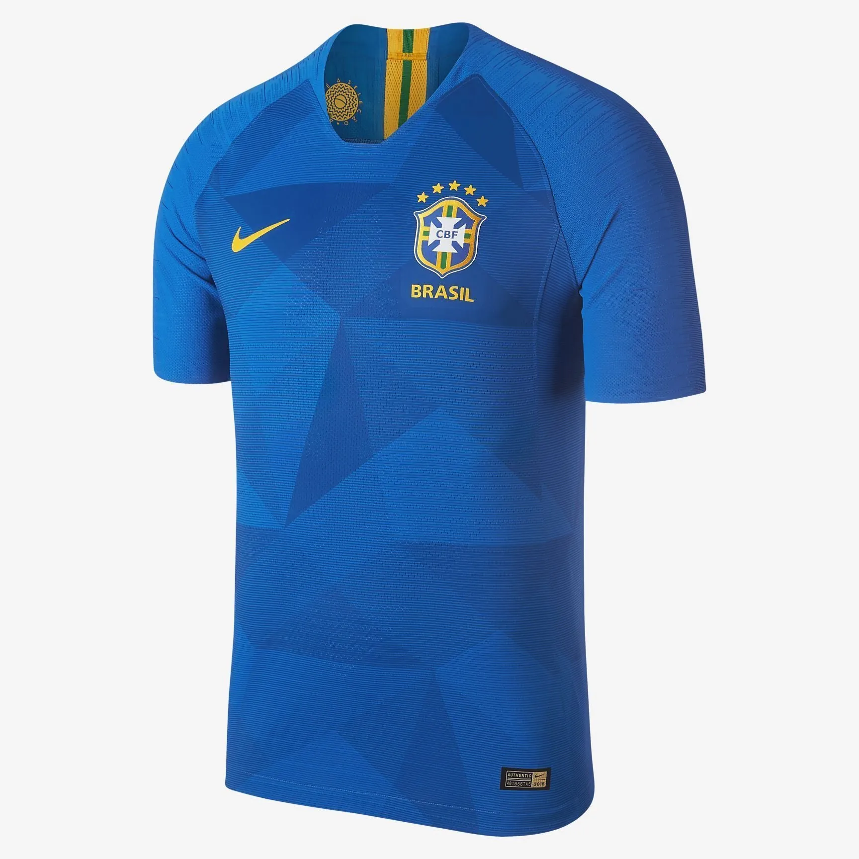 Men #12 Marcelo Jersey Away Brazil National 2018 FIFA World Cup