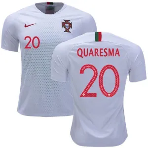 Men #20 Quaresma Jersey Away Portugal National 2018 FIFA World Cup