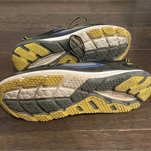 MEN'S HOKA CONSTANT SHOES - TRUE BLUE / GREY / CITRUS 12.5