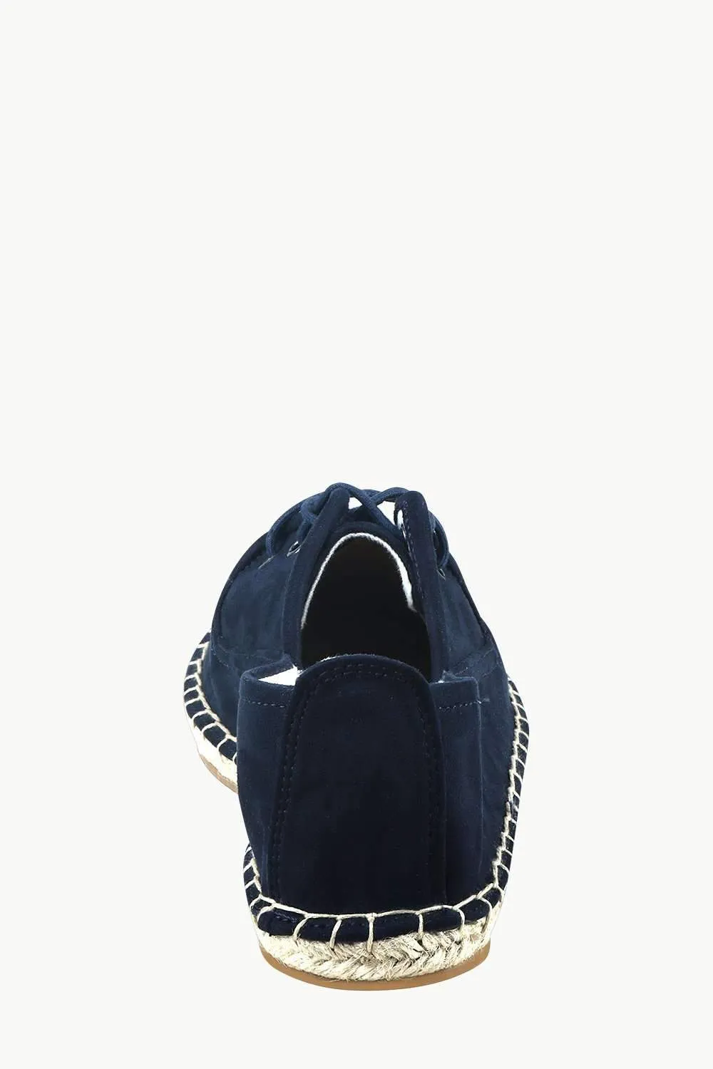 Men's Midnight Navy Suede Lace Up Espadrilles