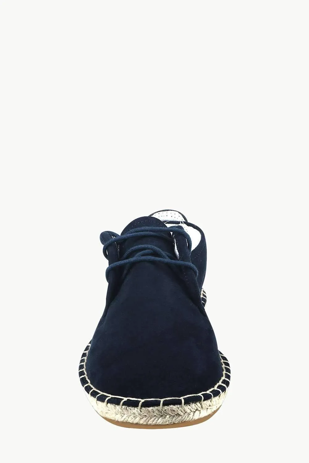 Men's Midnight Navy Suede Lace Up Espadrilles