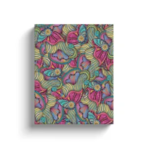 Mermaid Seashells Pattern Canvas Reproduction