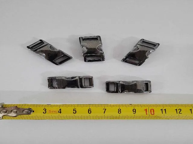 Metal Buckle - Gun Metal 10mm