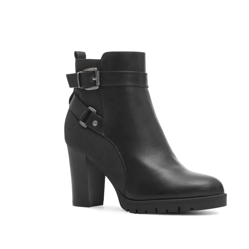 Metal ButtonAnkle Booties Mysoft