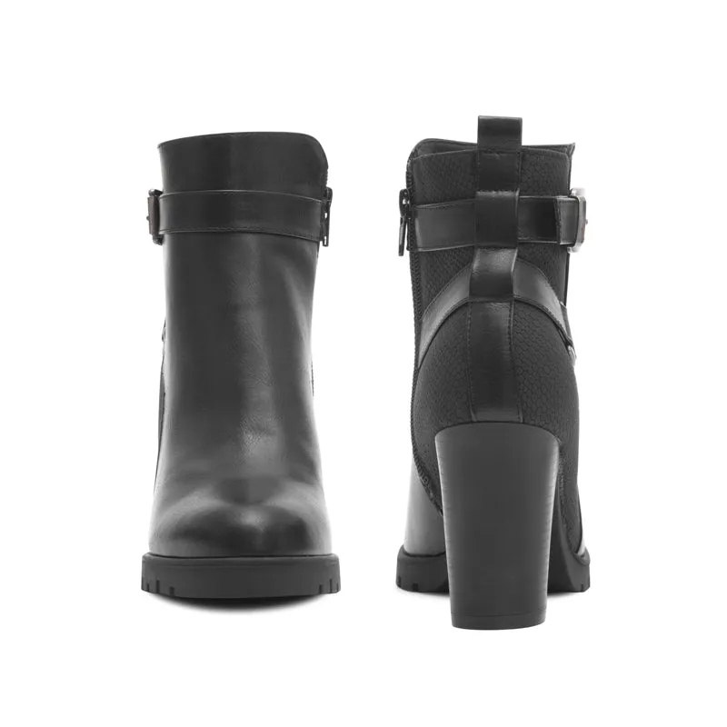 Metal ButtonAnkle Booties Mysoft