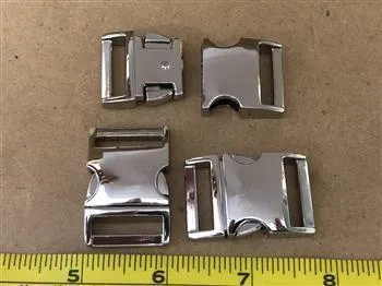 Metal - Silver Buckle - 20mm
