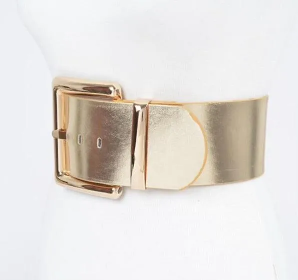 Metallic Metal Buckle Belt