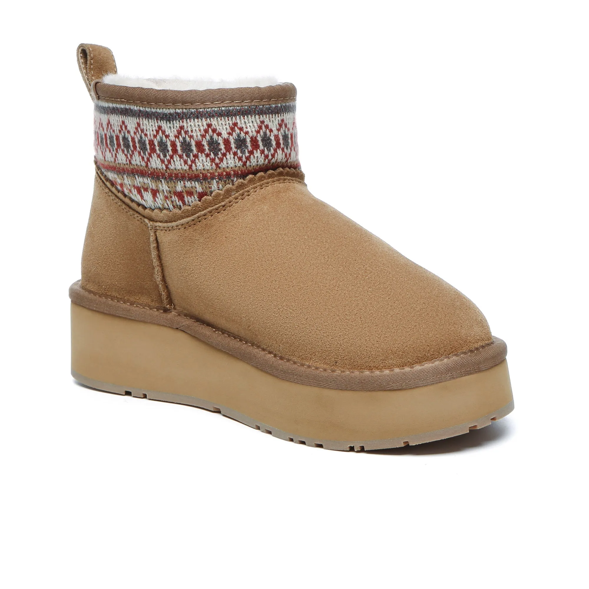 Mini Woven Ankle Platform