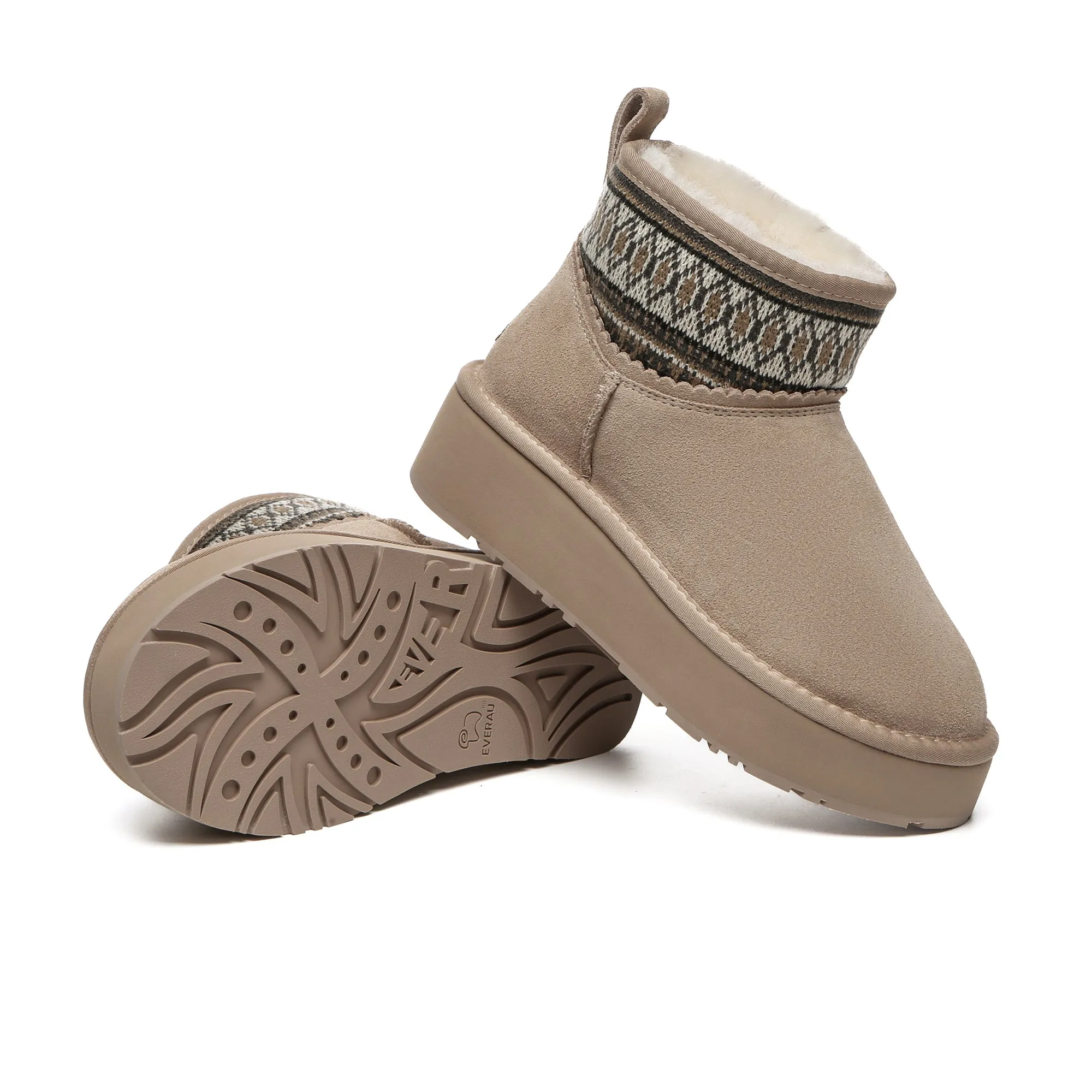 Mini Woven Ankle Platform