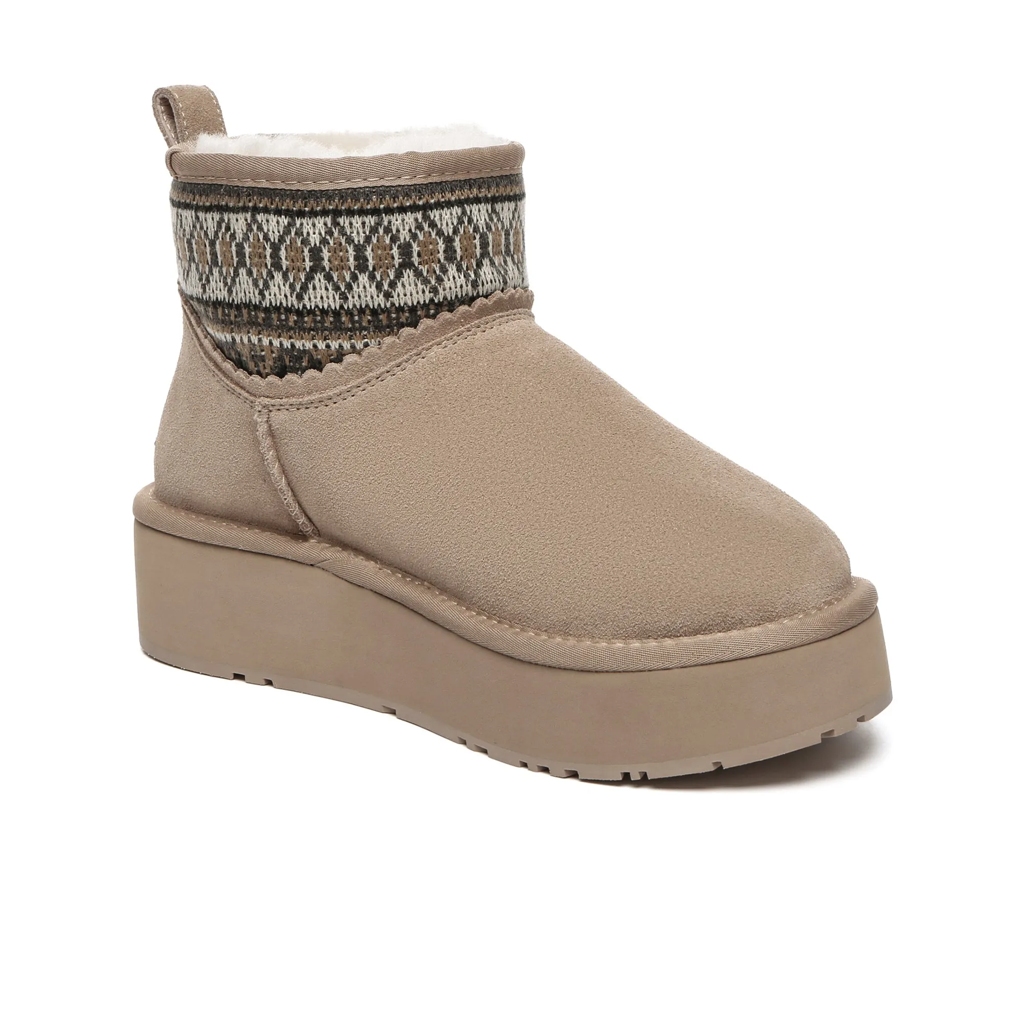 Mini Woven Ankle Platform
