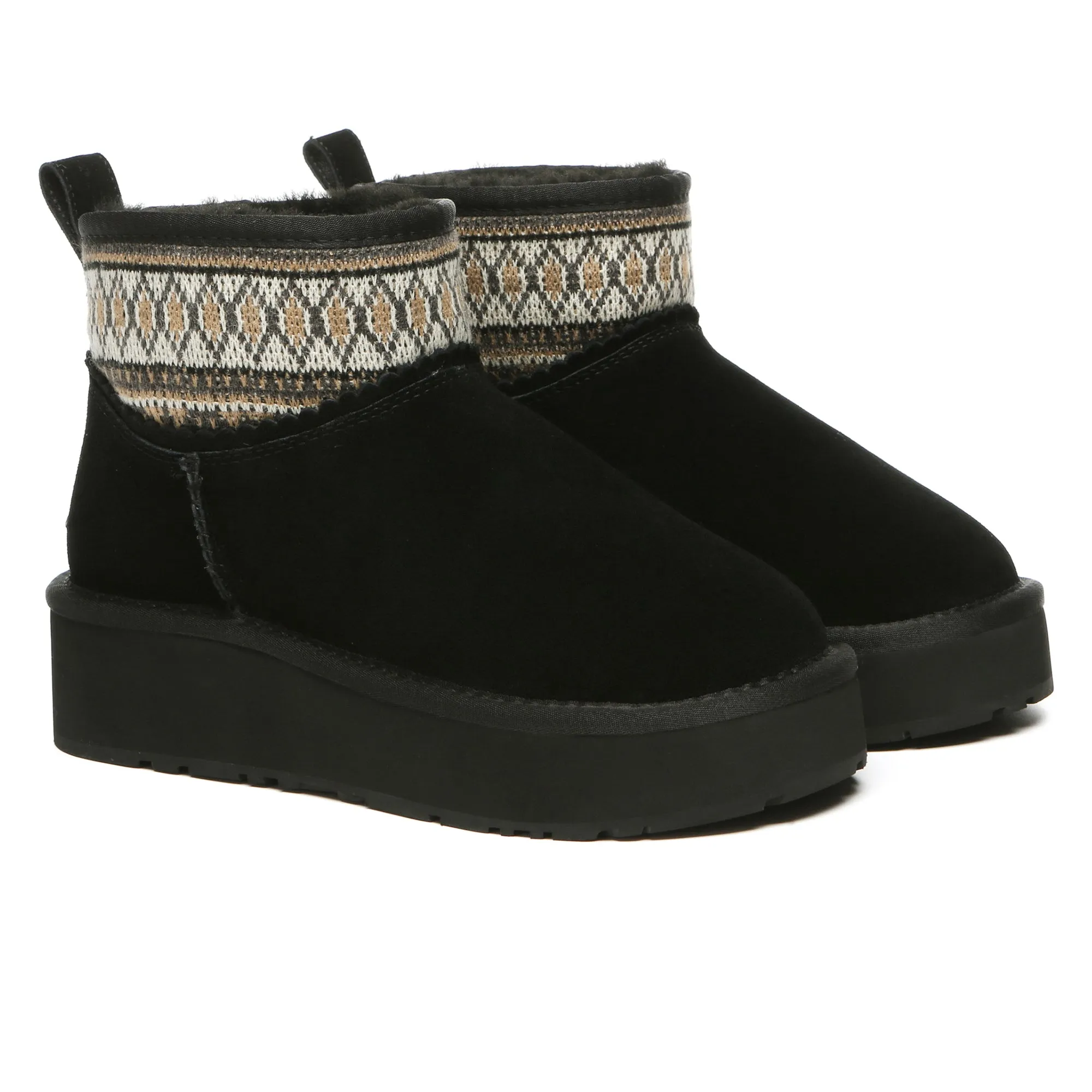 Mini Woven Ankle Platform