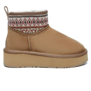 Mini Woven Ankle Platform