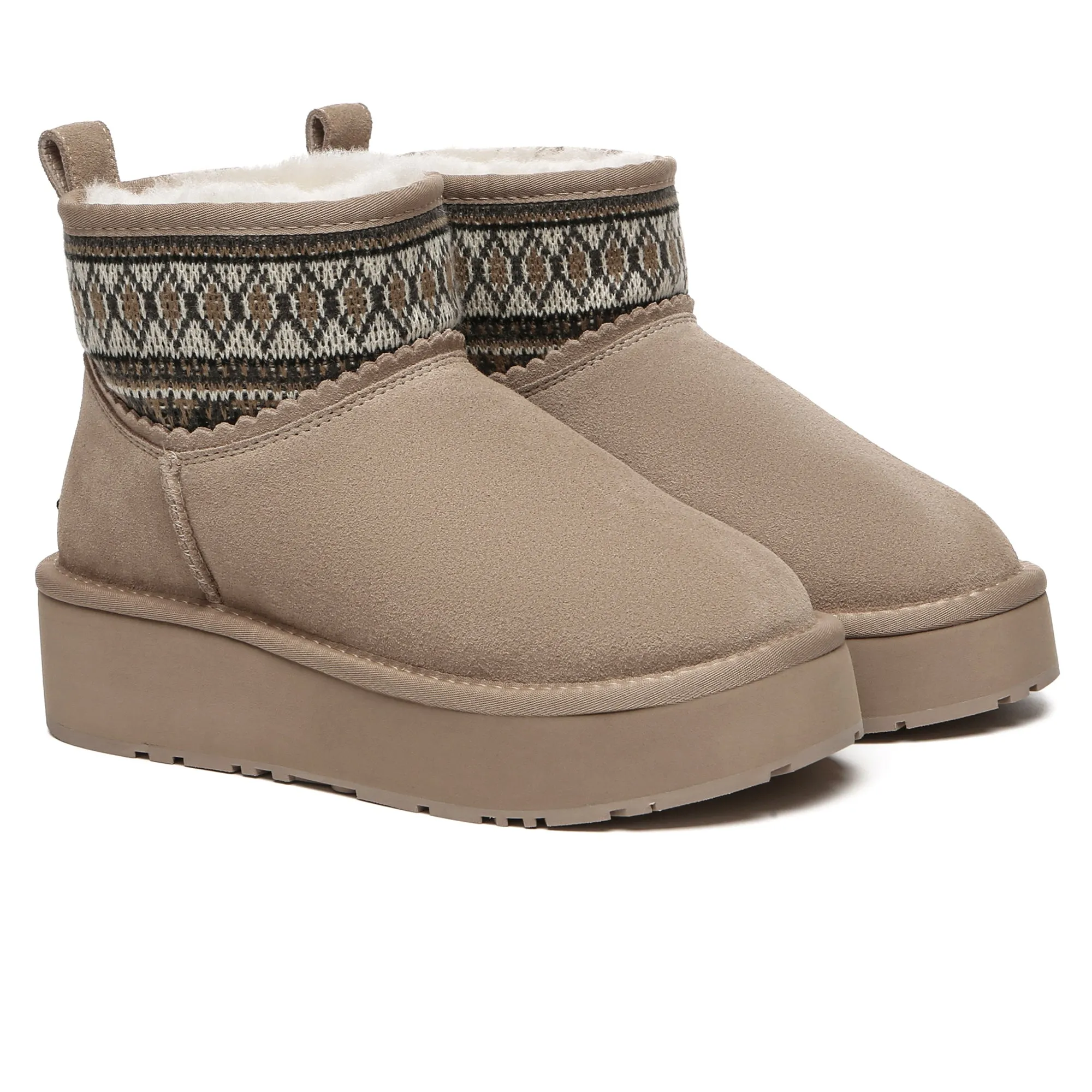 Mini Woven Ankle Platform