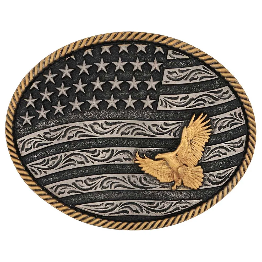 Montana Silversmiths Freedom's Majesty Oval Attitude Buckle