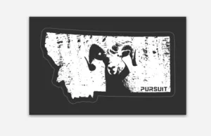 MT Bighorn Sticker  3"x1.75"