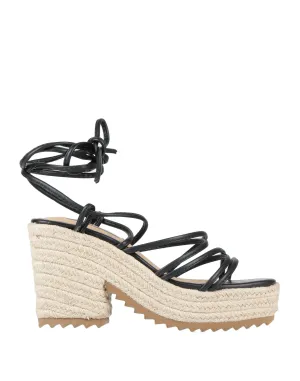MTNG Black Espadrilles (17406611MW) Woman