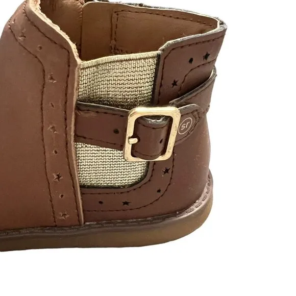 NEW Stride Rite 9W Heritage Collection Agnes Brown Leather Boots
