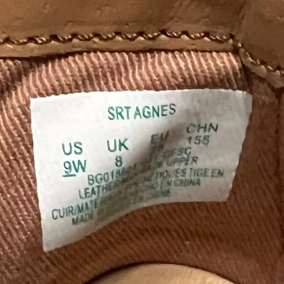 NEW Stride Rite 9W Heritage Collection Agnes Brown Leather Boots