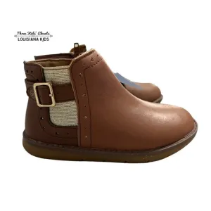 NEW Stride Rite 9W Heritage Collection Agnes Brown Leather Boots