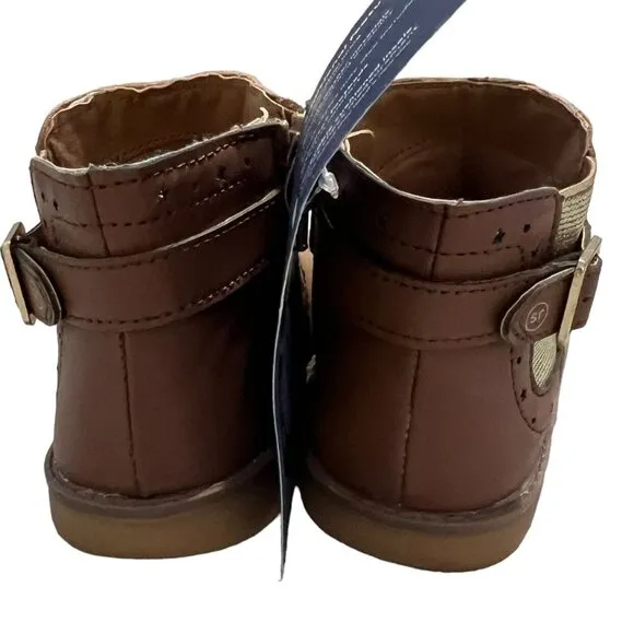 NEW Stride Rite 9W Heritage Collection Agnes Brown Leather Boots