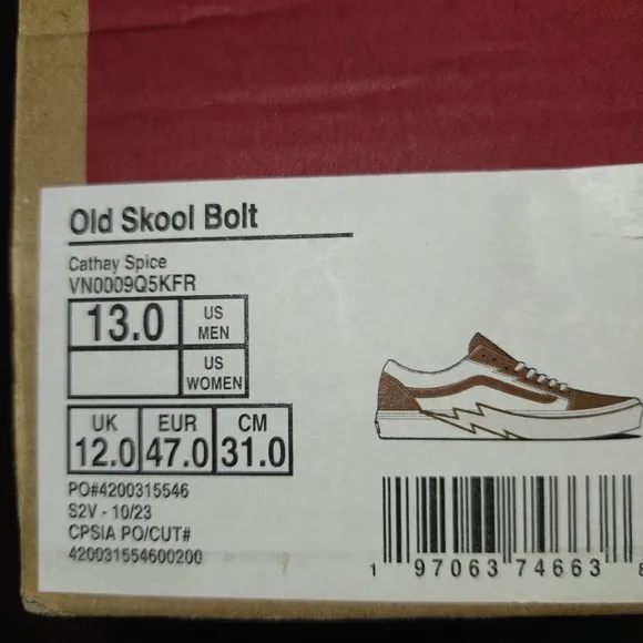New Vans Old School Bolt size 13