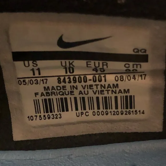 Nike check solar PRM black gray and white sneakers