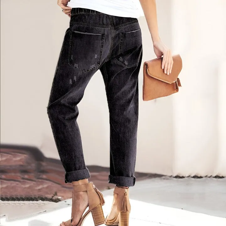 NIKKI - PANTALON EN DENIM CLASSIQUE DURABLE