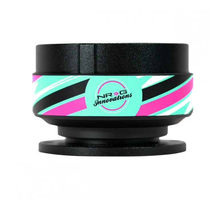NRG SRK-200-1BK-SDY Black Body Black Ring Quick Release with Shreddy Collab SFI (No Horn)