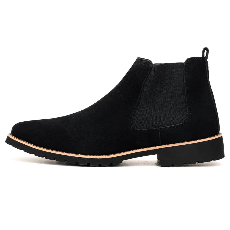 Nubuck Leather Ankle Boots for Mens