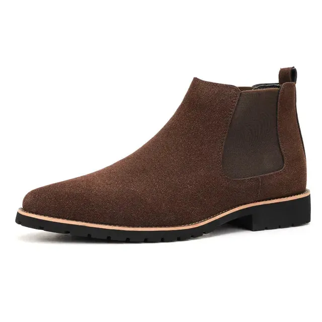 Nubuck Leather Ankle Boots for Mens