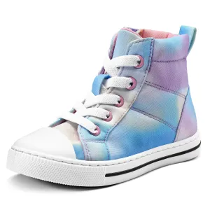 Ombre Lace-Up High-Top Sneakers