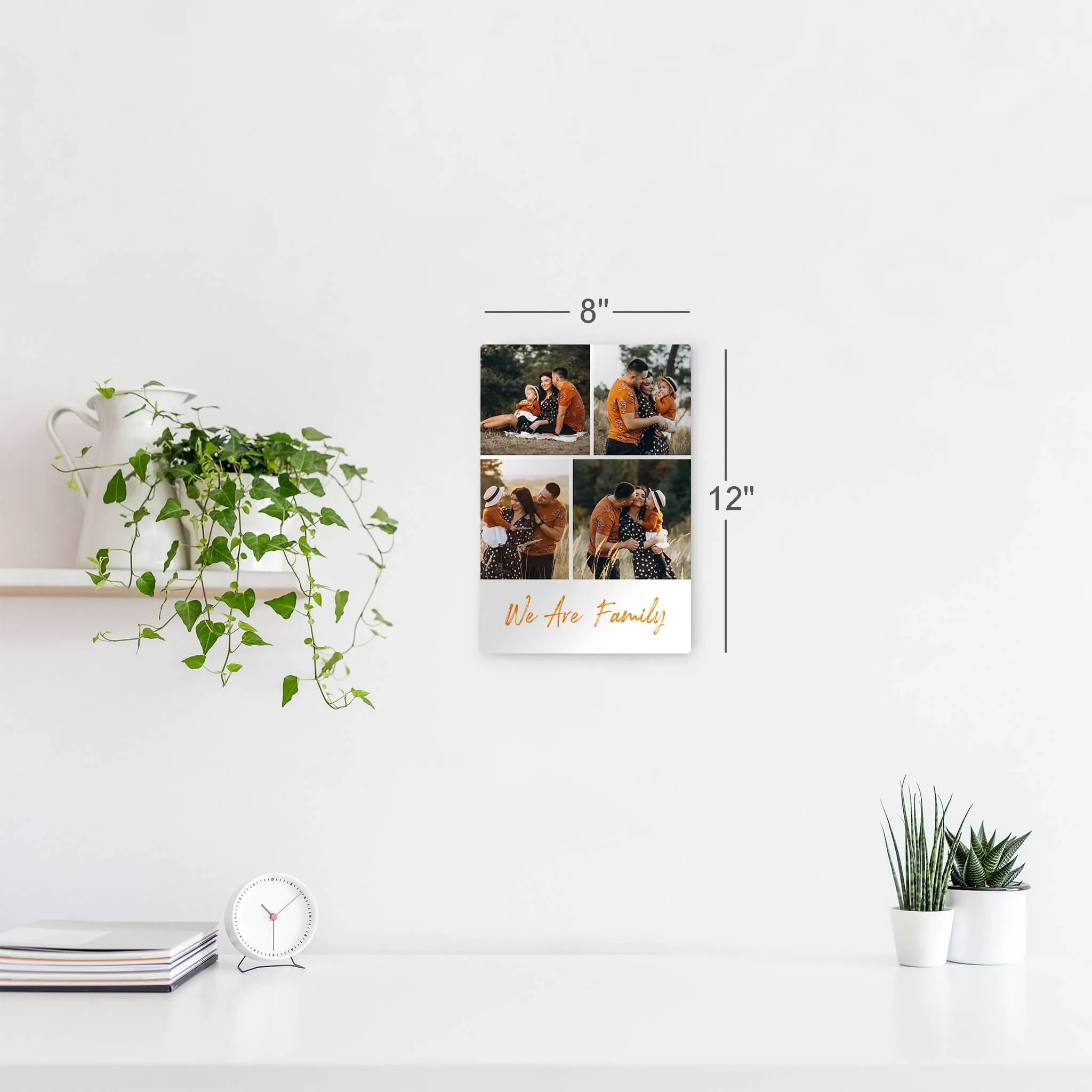 Personalized Gift Wall Art Custom Photo Collage with Customized Text