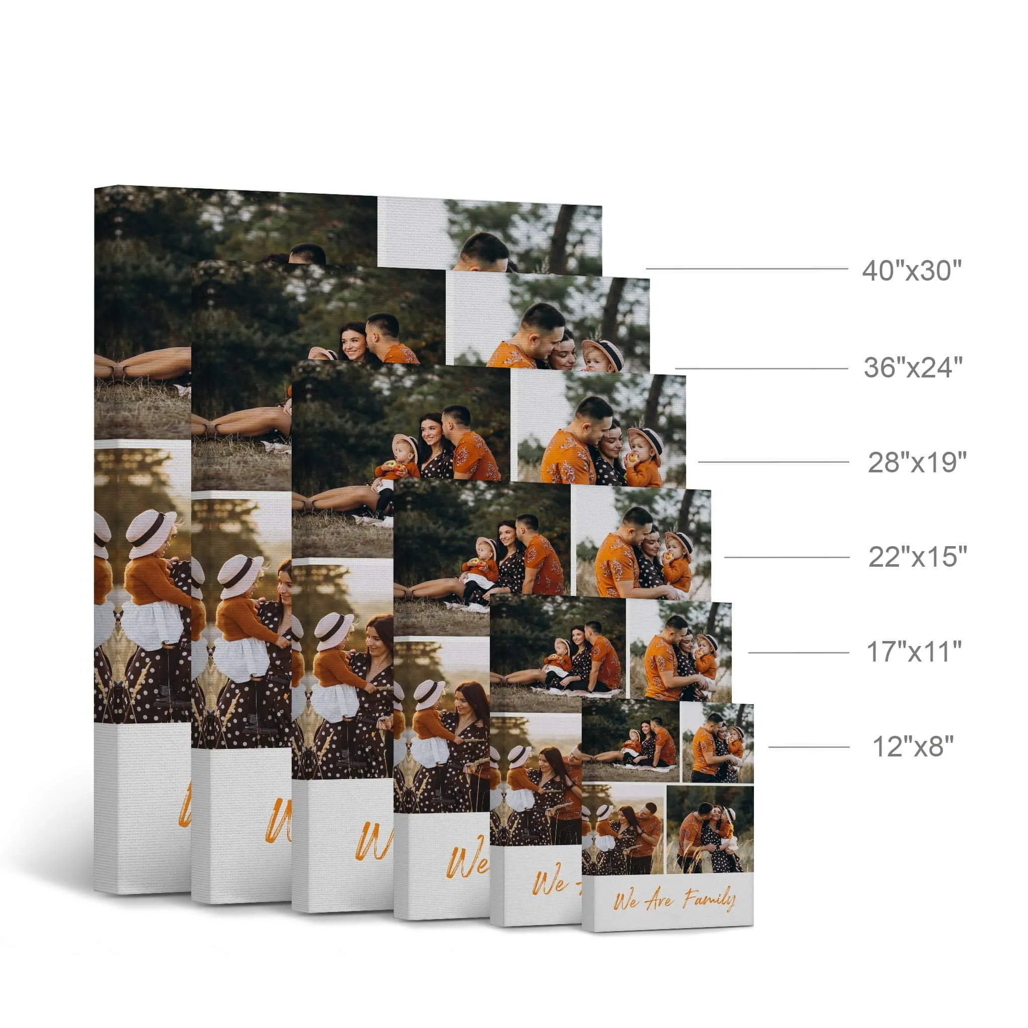 Personalized Gift Wall Art Custom Photo Collage with Customized Text