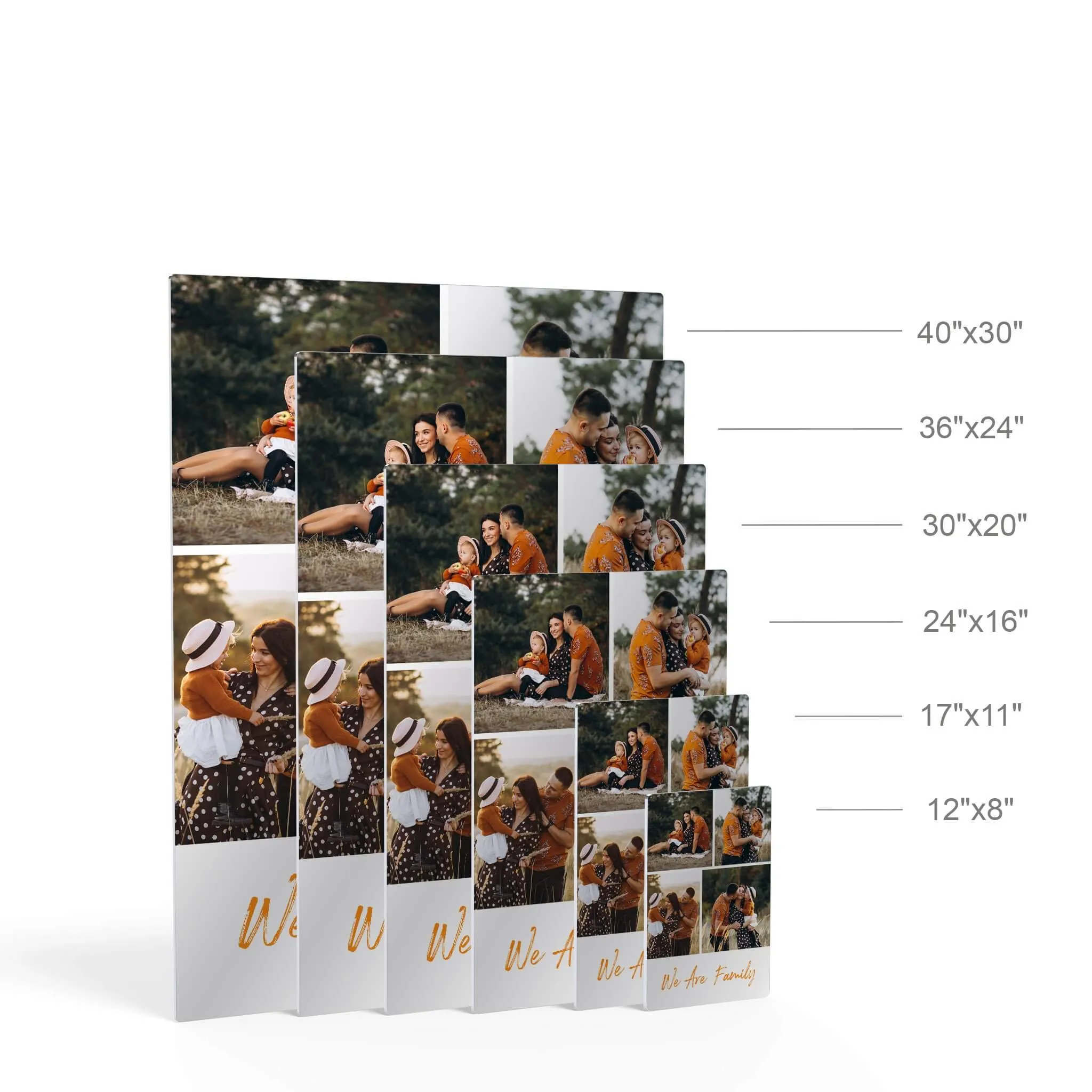 Personalized Gift Wall Art Custom Photo Collage with Customized Text