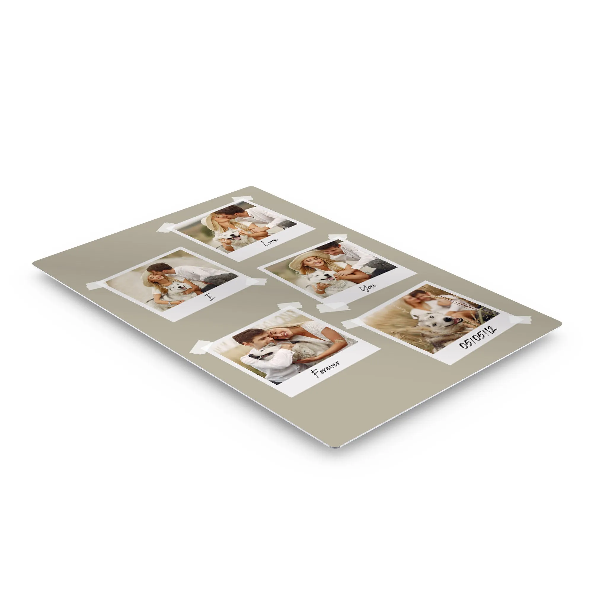 Personalized Gift Wall Art Custom Photo Collage with Polaroid Frames and Customized Text
