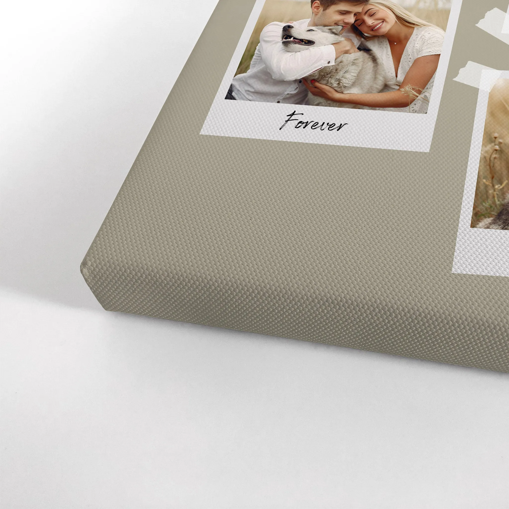 Personalized Gift Wall Art Custom Photo Collage with Polaroid Frames and Customized Text