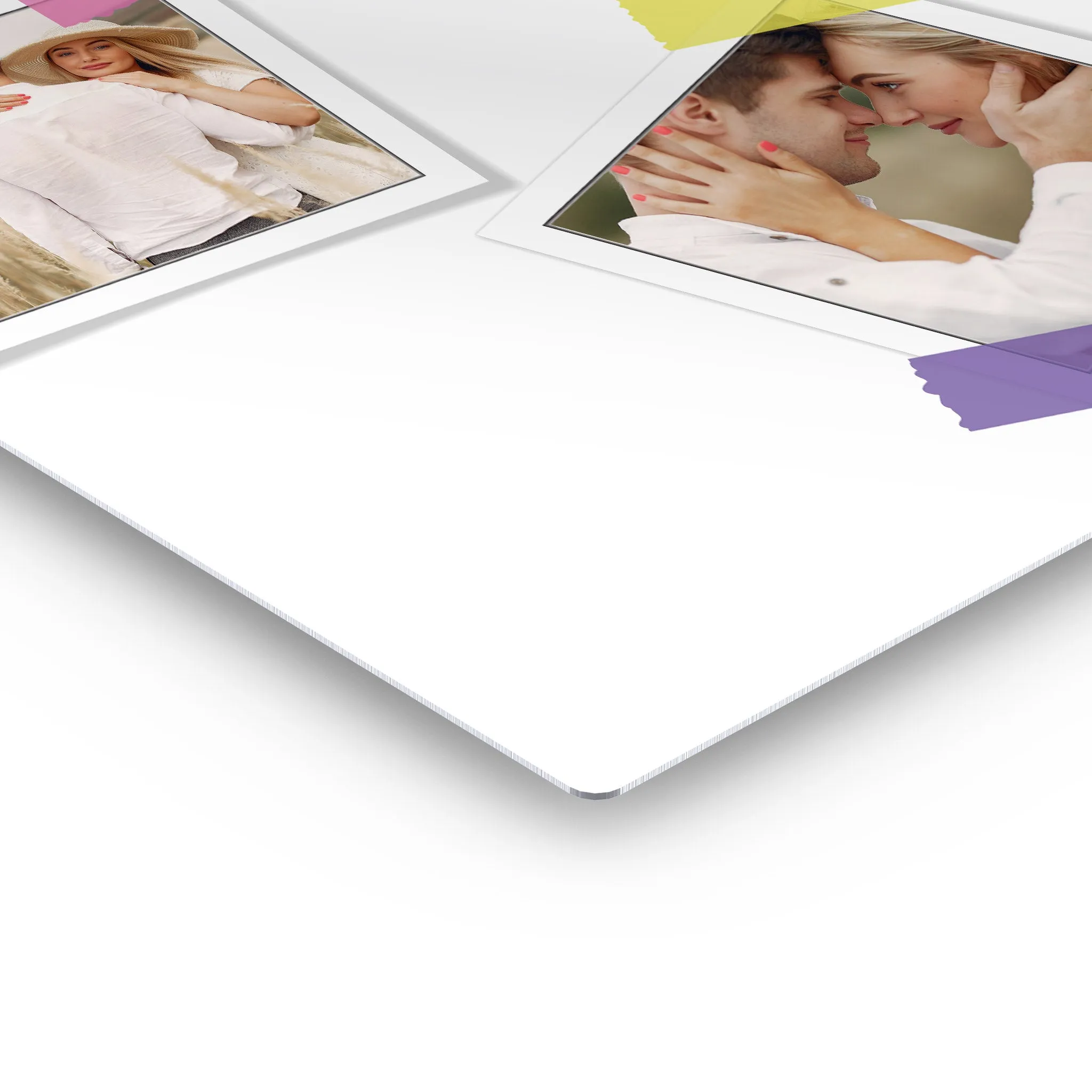 Personalized Gift Wall Art Custom Photo Collage with Polaroid Frames