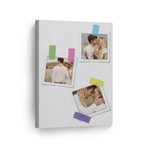 Personalized Gift Wall Art Custom Photo Collage with Polaroid Frames