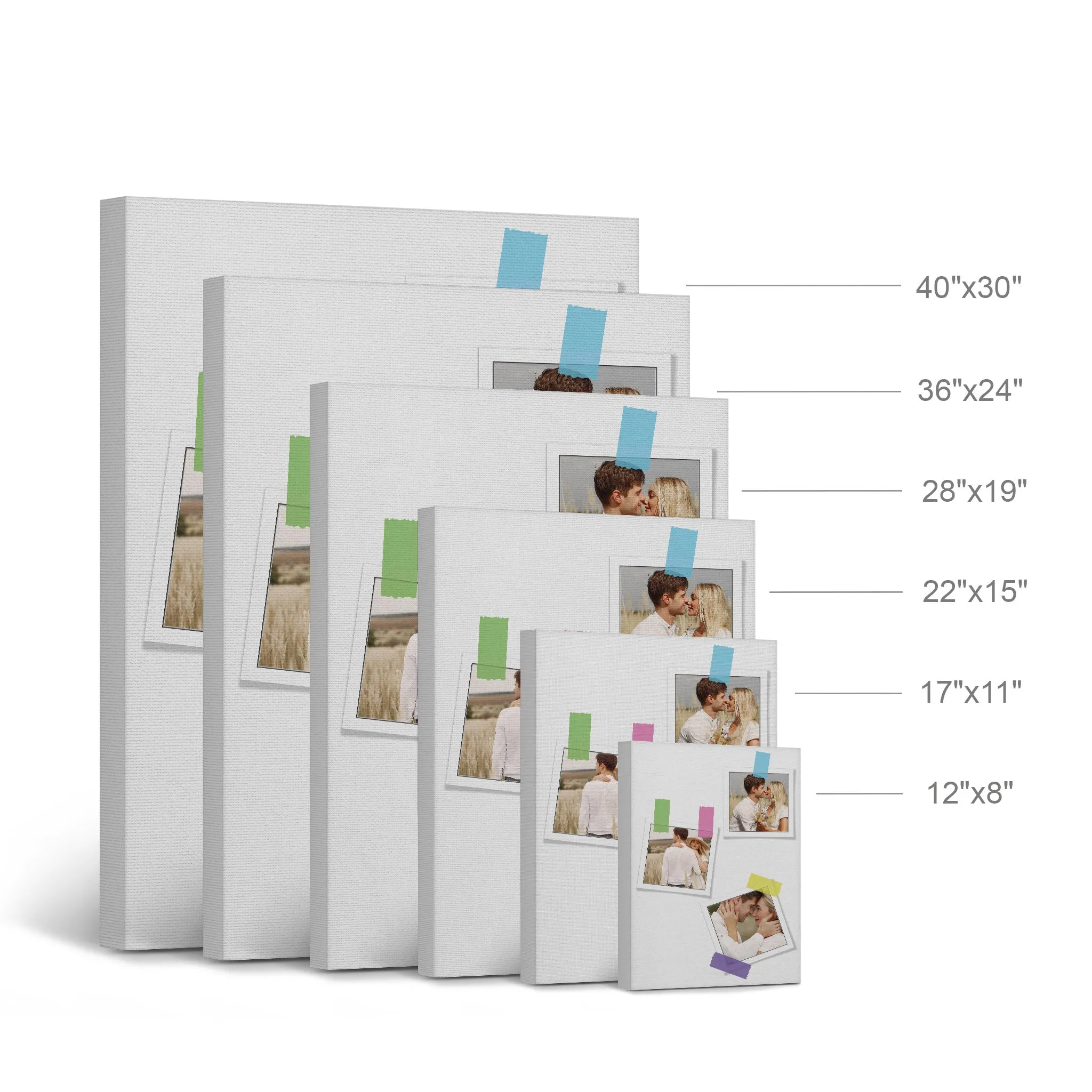 Personalized Gift Wall Art Custom Photo Collage with Polaroid Frames