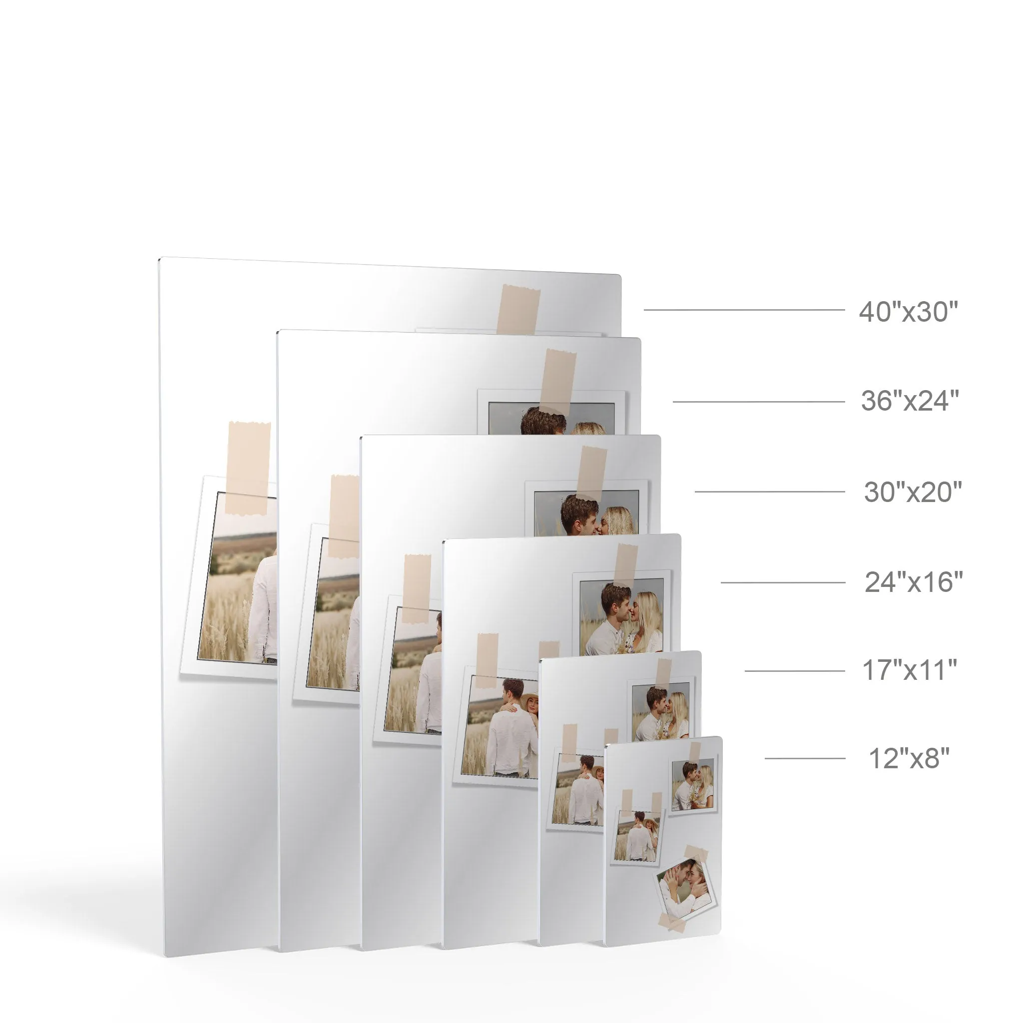 Personalized Gift Wall Art Custom Photo Collage with Polaroid Frames
