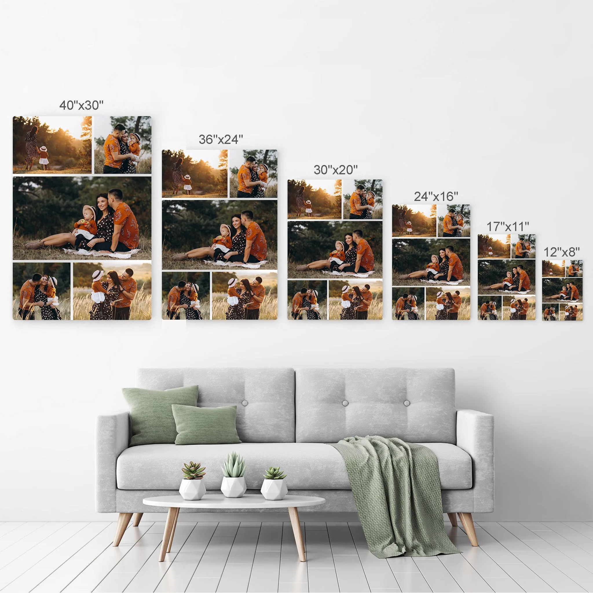 Personalized Gift Wall Art Custom Photo Collage