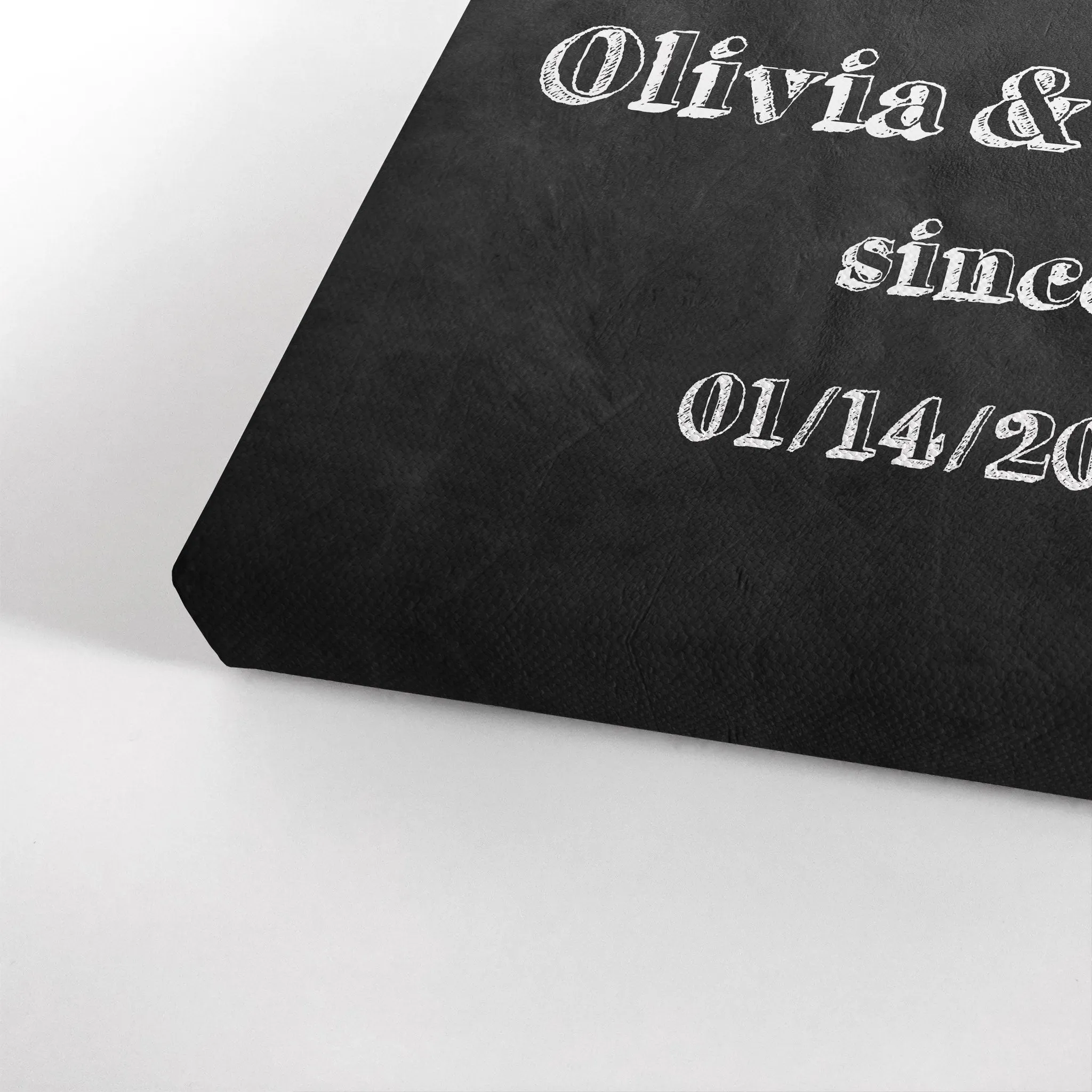 Personalized Gift Wall Art with Couple Names and Special Date on Love Since Blackboard Design