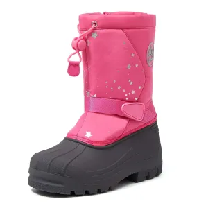Pink Warm Waterproof Non-slip Snow Boots