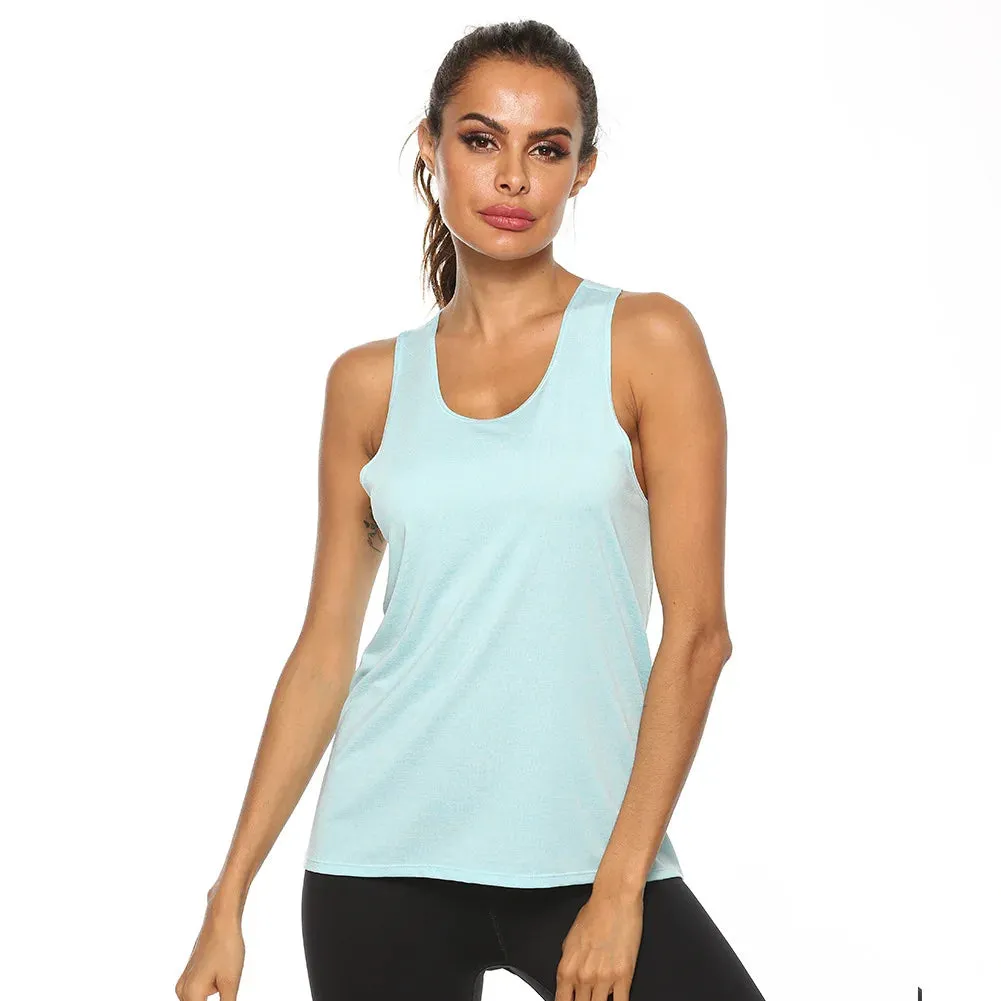 Plus Size  Women Quick Dry Gym Tank Top