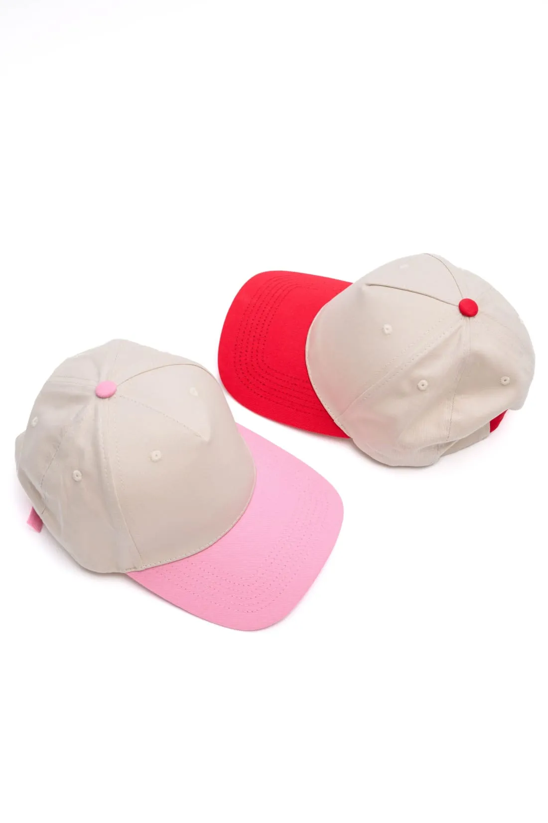 Pretty in Pink Two Tone Canvas Cap Set