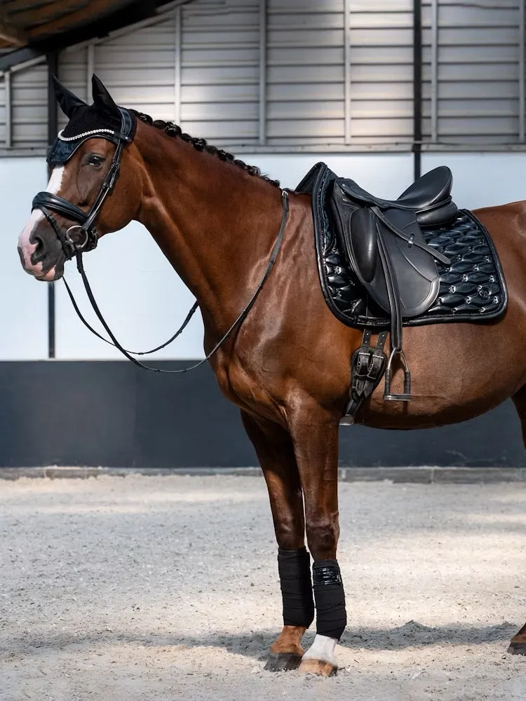 PS of Sweden black metallic saddlepad Dressage saddlepad