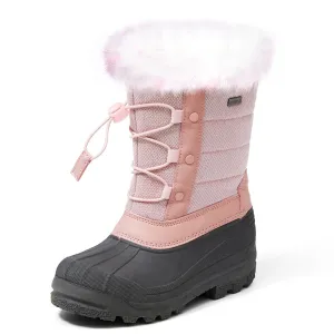 Purple/Pink Fur Lined Non-Slip Waterproof Snow Boots