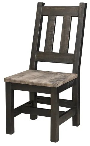 Quick-Ship / Amish Rough-Cut Maple Dining Side Chair (Ships in 3-4 Weeks)